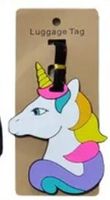 1 Stk. Kofferanhänger Einhorn aus Silikon