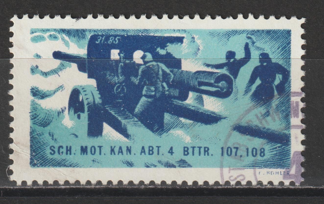 Alle Briefmarken: Artillerie Nr. 48d/1 o – Gebraucht aus Siebnen von Fstaehli