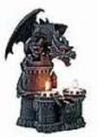 Elektr. Lampe - DRACHE AUF BURG