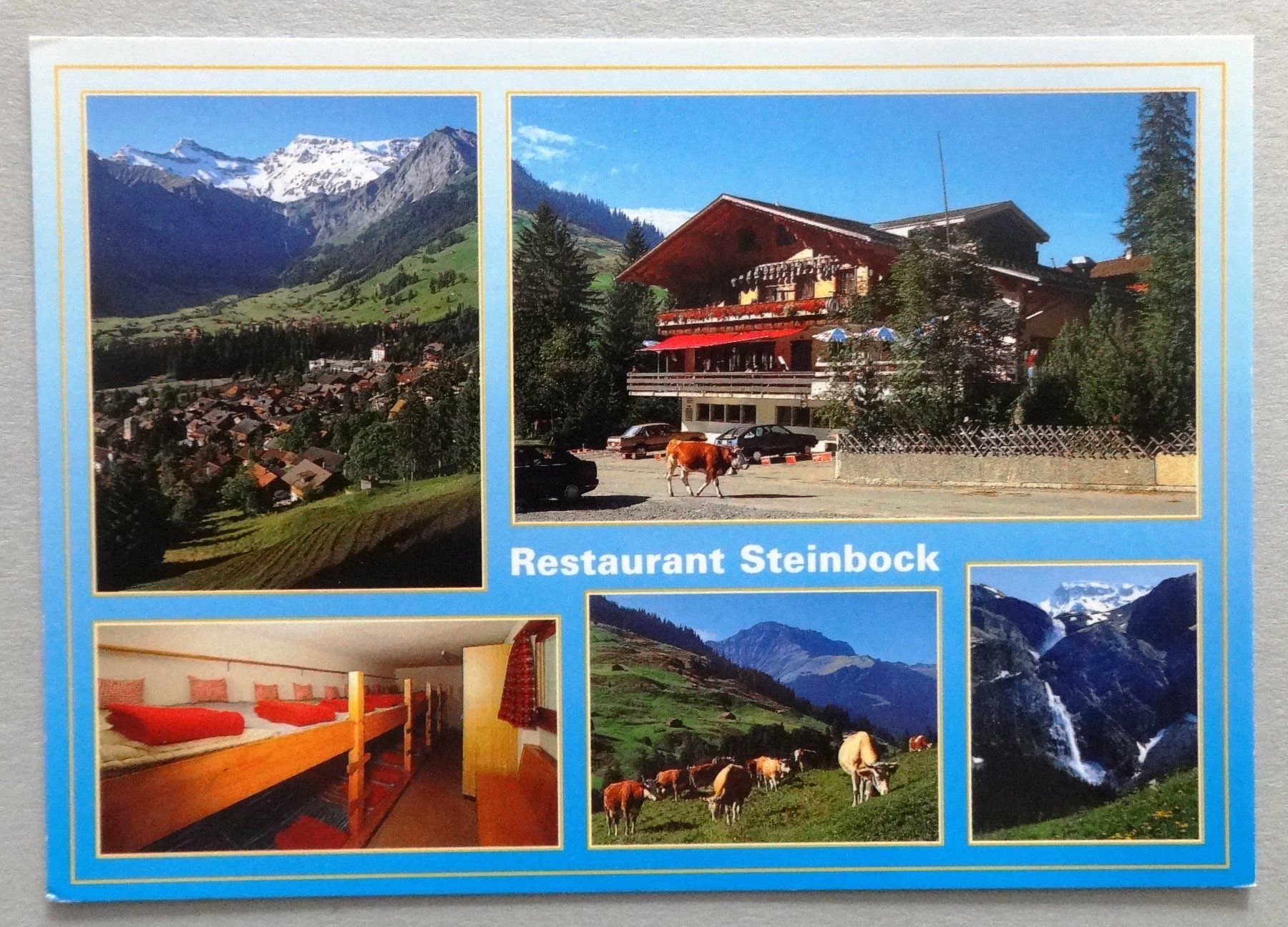 Cartes postales: Restaurant Steinbock, Adelboden – D'occasion à Fétigny par Billy2miny
