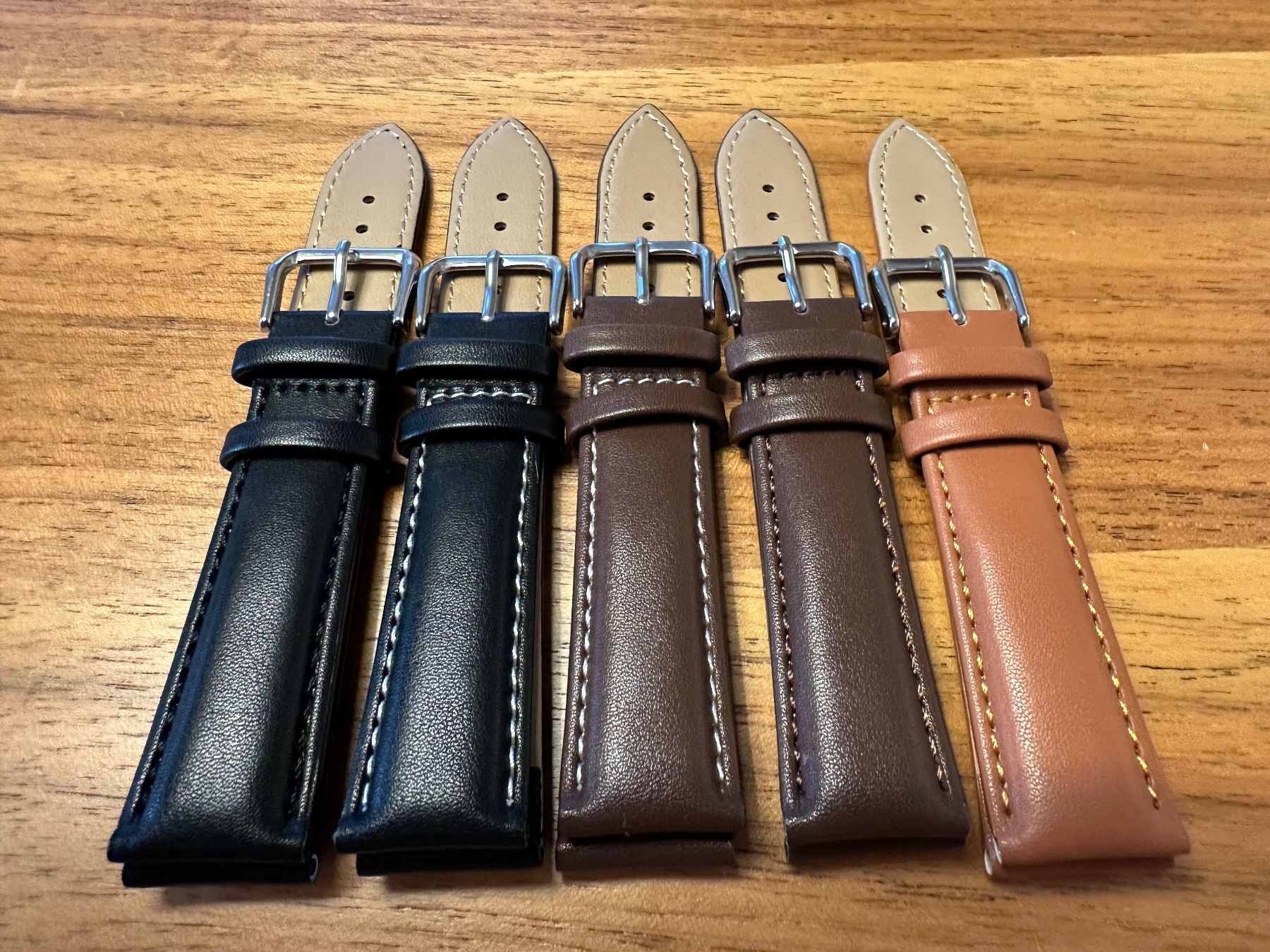 Armbänder & -reifen: Lederarmband Hellbraun Glatt-  MoonSwatch - Omega Swatch – Neu und originalverpackt aus Unteraegeri von weber588 1