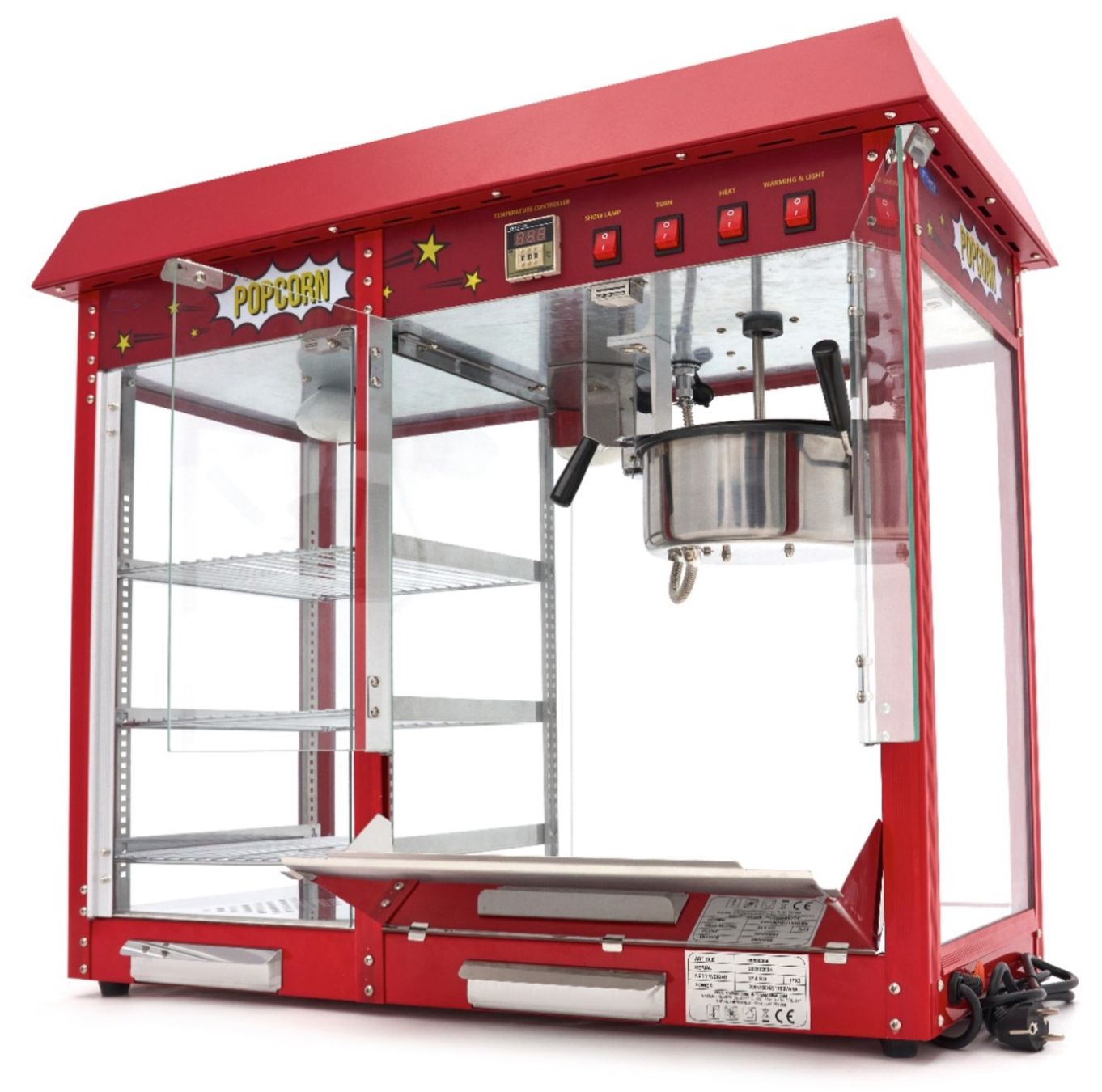 Elettrodomestici da cucina: Popcornmaschine - 150gr - mit Warmhaltevitrine – Nuovo e nell'imballaggio originale da Bülach venduto da StoreInShopSwiss