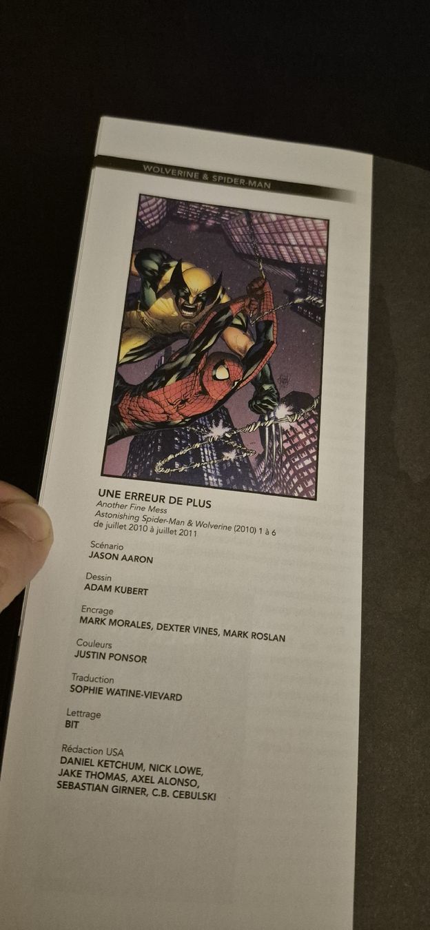Fumetti: WOLVERINE & SPIDERMAN MARVEL COMICS VINTAGE 1982 & 2010 FR – Usato da Grand-Lancy venduto da luc111 4