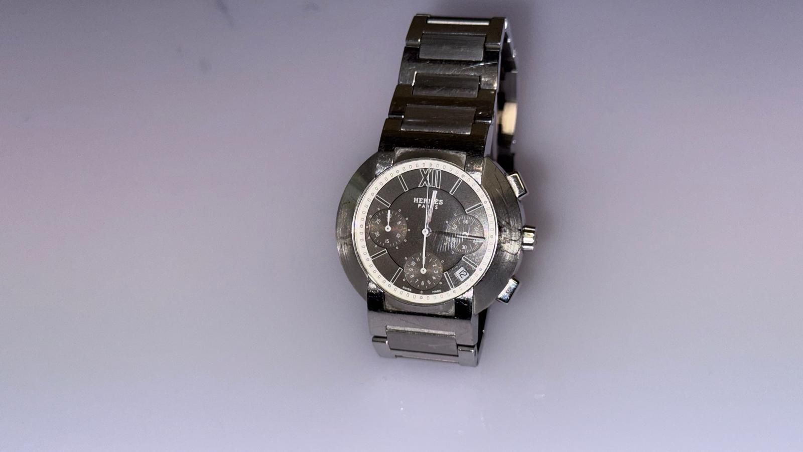 Hermès Montres: Hermes Chronograph Uhr Herren Stahl – Neuf (Voir description) à Bolligen par cla_856t