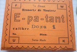 Vintage Zugfedern Doxa 1 Aufzugfeder
