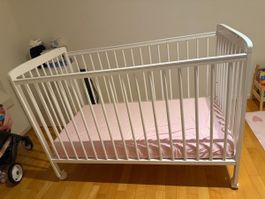 Fisher Price babybett mit Rollen guter Zustand gebraucht