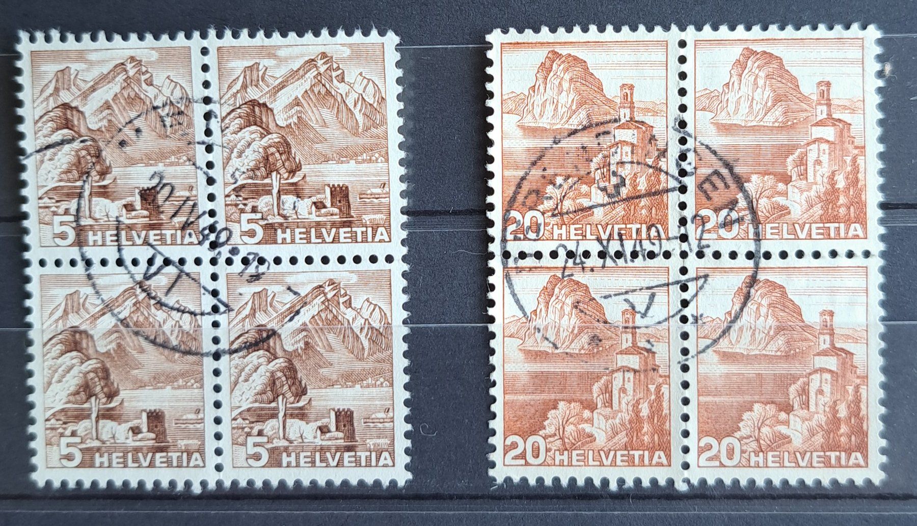 Alle Briefmarken: CH Blocs 285 et 287 ʘ – Gebraucht aus Biel/Bienne von ESOXMAN