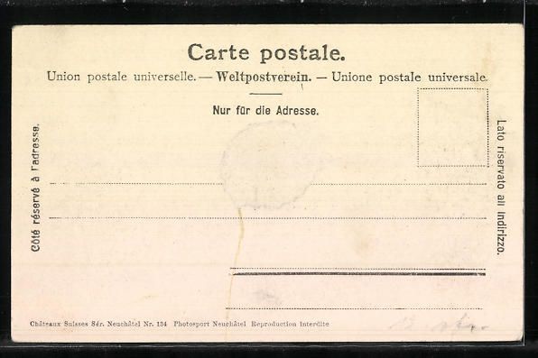 Cartoline postali: AK Motiers, Hotel de Ville – Usato da Berlin venduto da bartko-reher 1