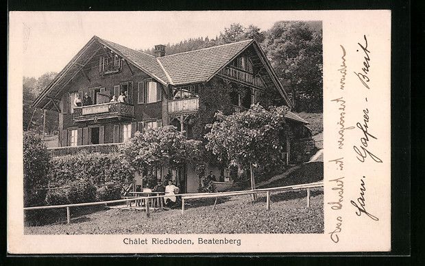 Cartes postales: AK Beatenberg, Chalet Riedboden – D'occasion à Berlin par bartko-reher