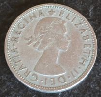 Münze 2 Schilling Grossbritannien 1961 Elizabeth II gebra...