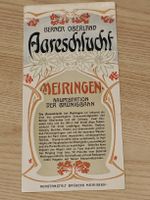 Litho Prospekt / Aareschlucht Berner Oberland Fahrplan 1910