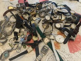 Lot de montres mixtes variées, état non testé, divers