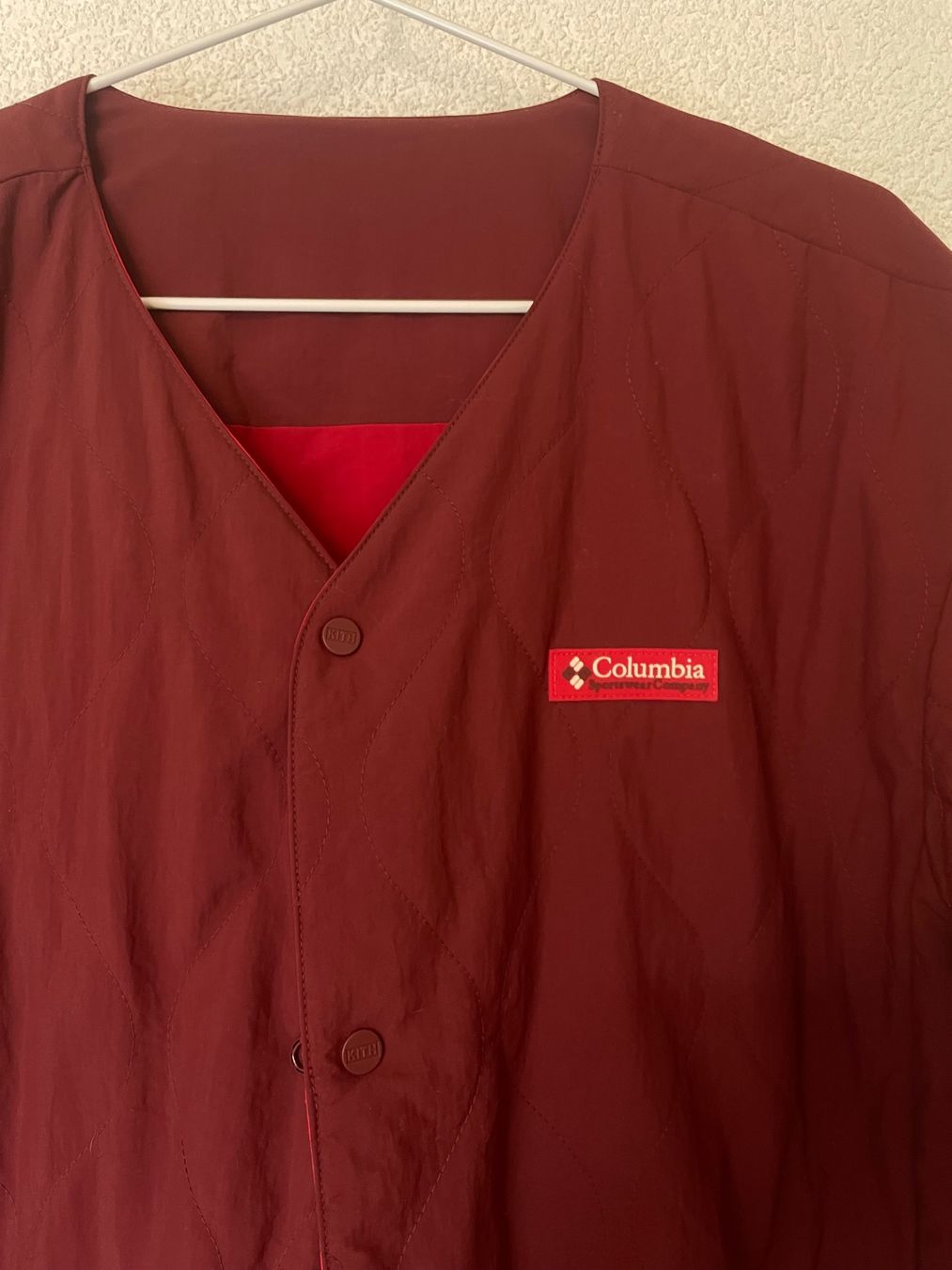 Giacche: Veste duvet reversible Colombia x KITH Bordeaux/Patchwork – Nuovo (secondo la descrizione) da Lausanne venduto da amaury.h 3