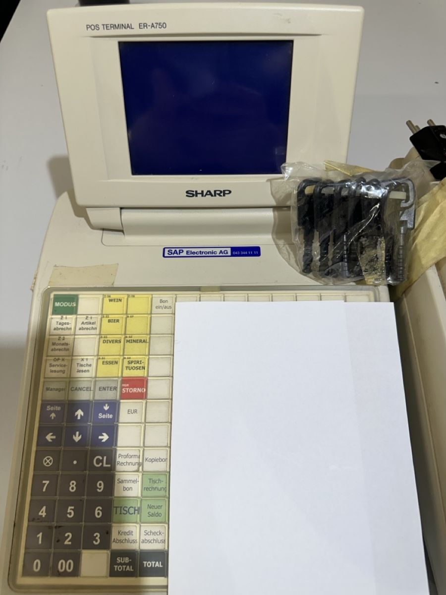 Sharp Kassen: POS Terminal Sharp ER-A750 – Gebraucht aus Glattbrugg von laok