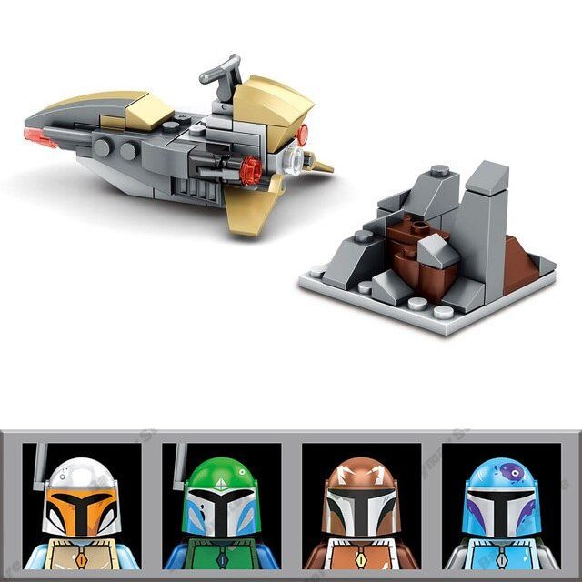 Kit di costruzioni: Star Wars Bausteinset mit 4 Figuren | Minifiguren – Nuovo e nell'imballaggio originale da Oensingen venduto da CSCollectors