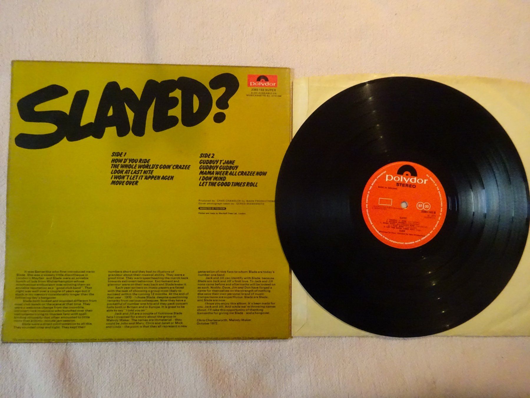 Schallplatten: SLADE ** SLAYED – Gebraucht aus Luzern von xrayspex99 3