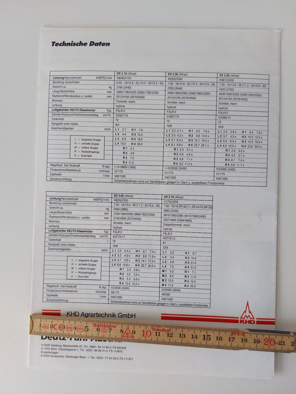Aebi Documenti: Prospekt Traktor Deutz Fahr DX 3 – Usato da Schenkon venduto da Elbarto007 3