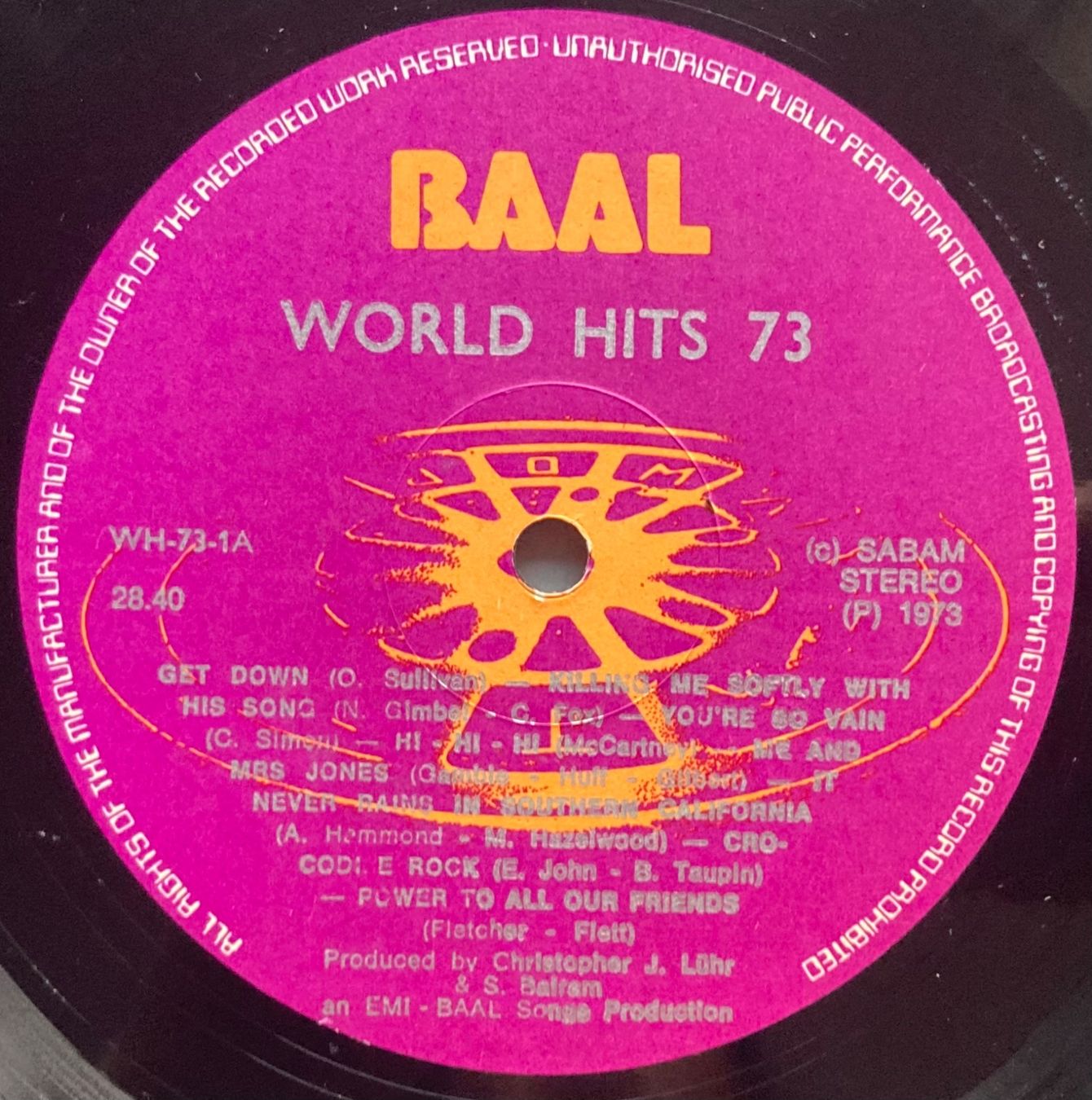 Dischi in vinile: DIVERS ARTISTES - WORLD HITS 73 – Usato da Poliez-Pittet venduto da Newtown-Records 2