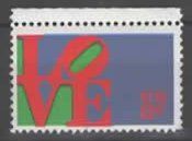 Alle Briefmarken: USA : LOVE (1 – Gebraucht aus Ruggell von Masescha