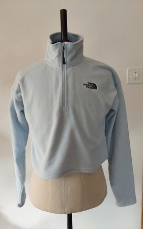 Pullover S North Face hellblau kurz