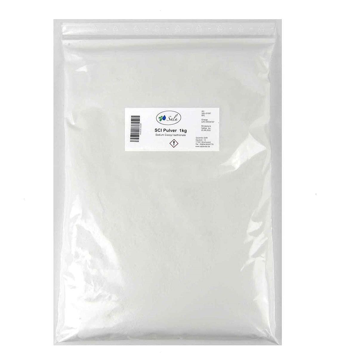 Prodotti di pulizia: Sala SCI Pulver Sodium Cocoyl Isethionate 1 kg – Nuovo e nell'imballaggio originale da Schiers venduto da Heluma
