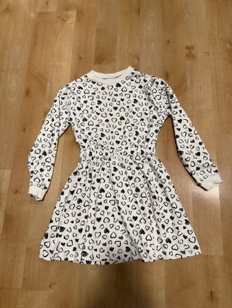 Mayoral Girls Heart Print Winter Dress Size 14 (Kids)