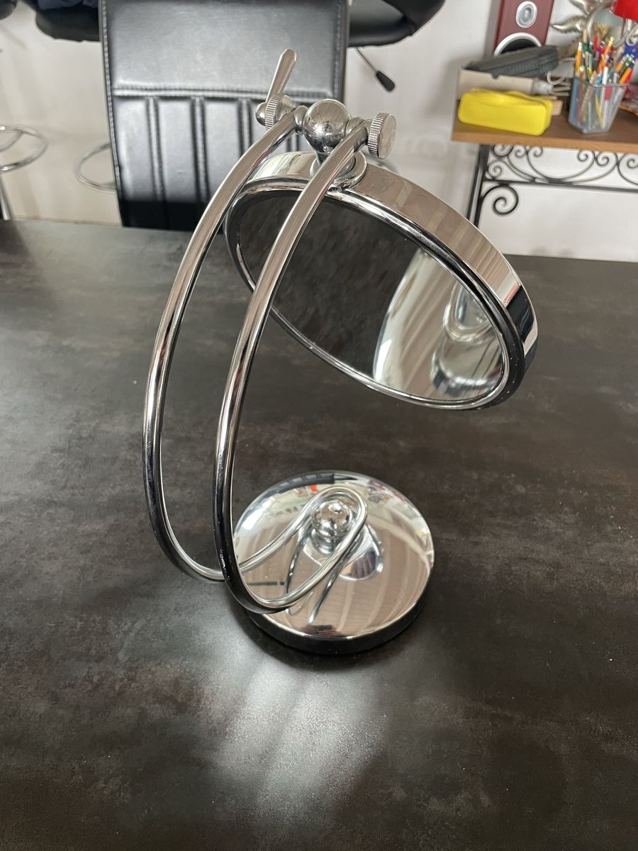 Specchi: Miroir de Table Chromé Vintage – Usato da Vallamand venduto da Bricbracbroc82 2