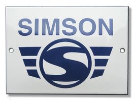 SIMSON Motorroller Emailschild 9 x 12 cm
