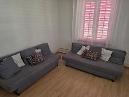 2Stück Schlafsofa IKEA ÄLVDALEN 3-Sitzer grau 194cm Breite