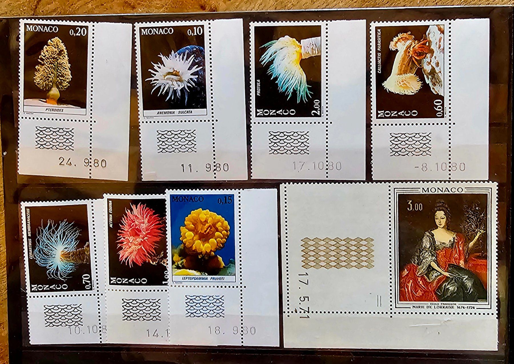 Alle Briefmarken: MONACO  coins datés neufs **, 1971-80 – Neu (gemäss Beschreibung) aus Les Valettes von Nuba1