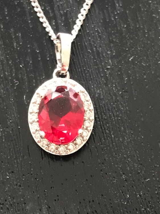 Autres bijoux: Schmuckset in rot, Halskette, Anhänger, Armband, Ohrringe, – D'occasion à Sirnach par primo.si 9
