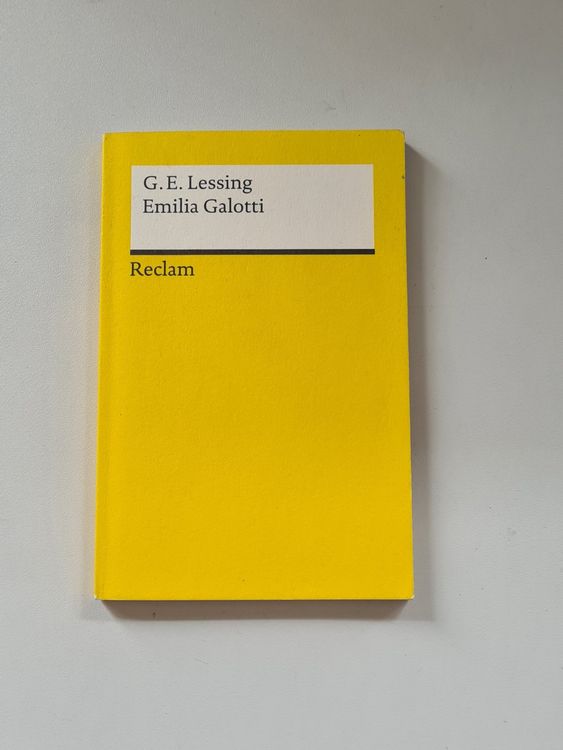 Emilia Galotti - G.E. Lessing | Kaufen auf Ricardo