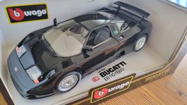 Bburago Bugatti EB 110 (1991) 1:18 schwarz Sammlermodell OVP