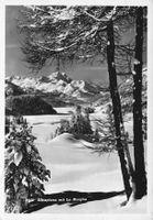 Vintage Postkarte Silvaplana La Margna Winter 1954 Top!