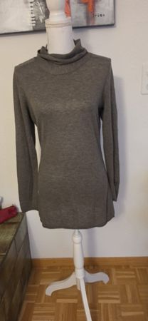 Damen Pullover Just B grau mit Rollkragen Grösse S