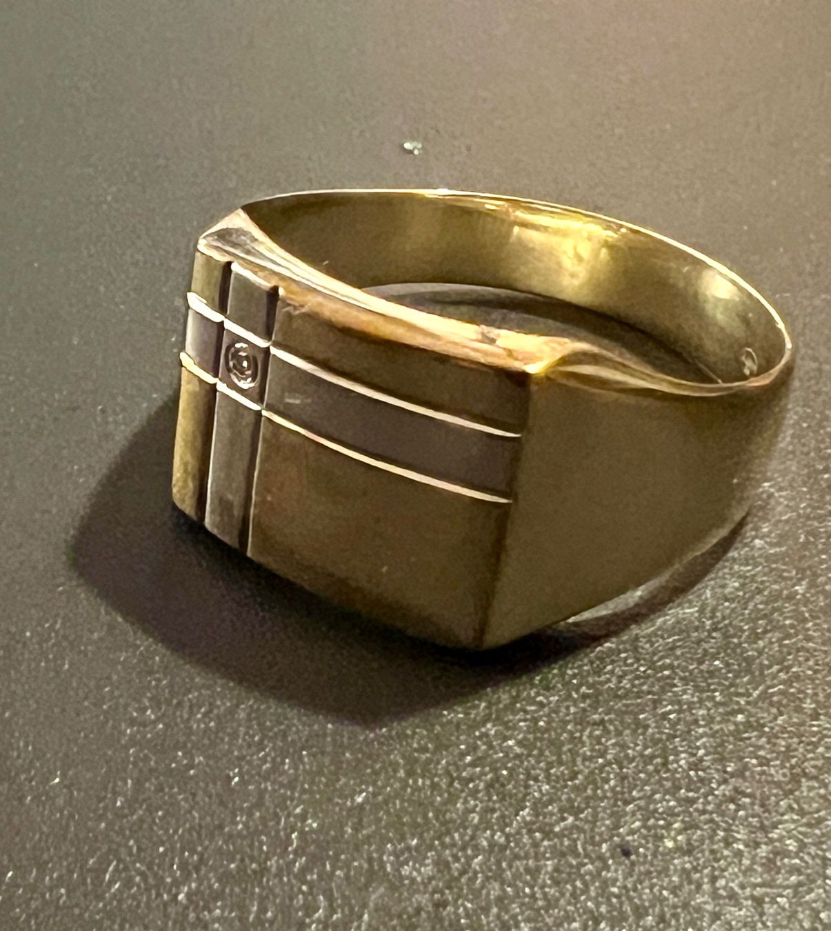 Anelli: Gold-Ring 9K mit Brilliant – Usato da Chur venduto da Penting1935 3