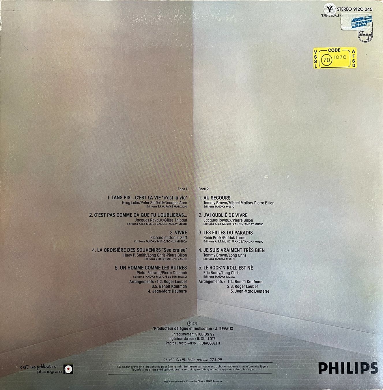 Dischi in vinile: Johnny Hallyday - C'est la vie – Usato da Savagnier venduto da Ne2065 1