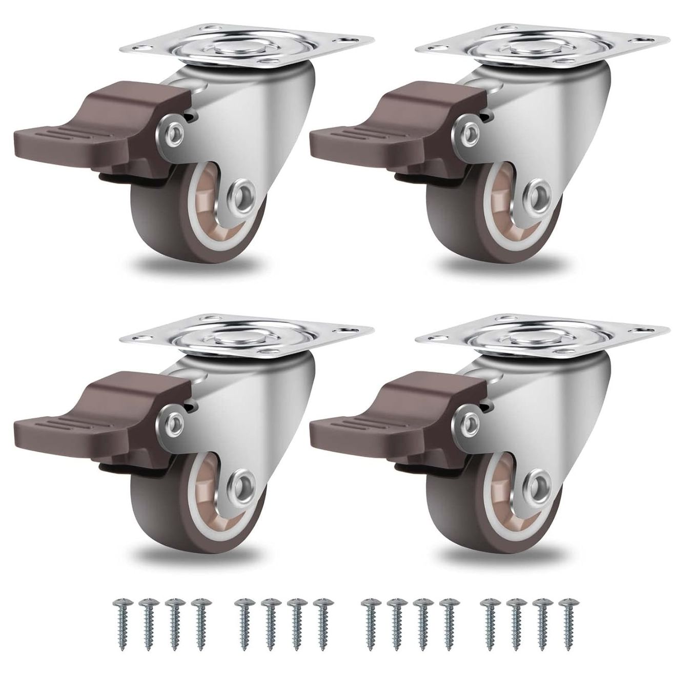 Sonstiges zum Lager & Transport: Möbelrollen Klein 25mm mit  Bremse 4stk – Neu und originalverpackt aus Nuglar von SaleRitter