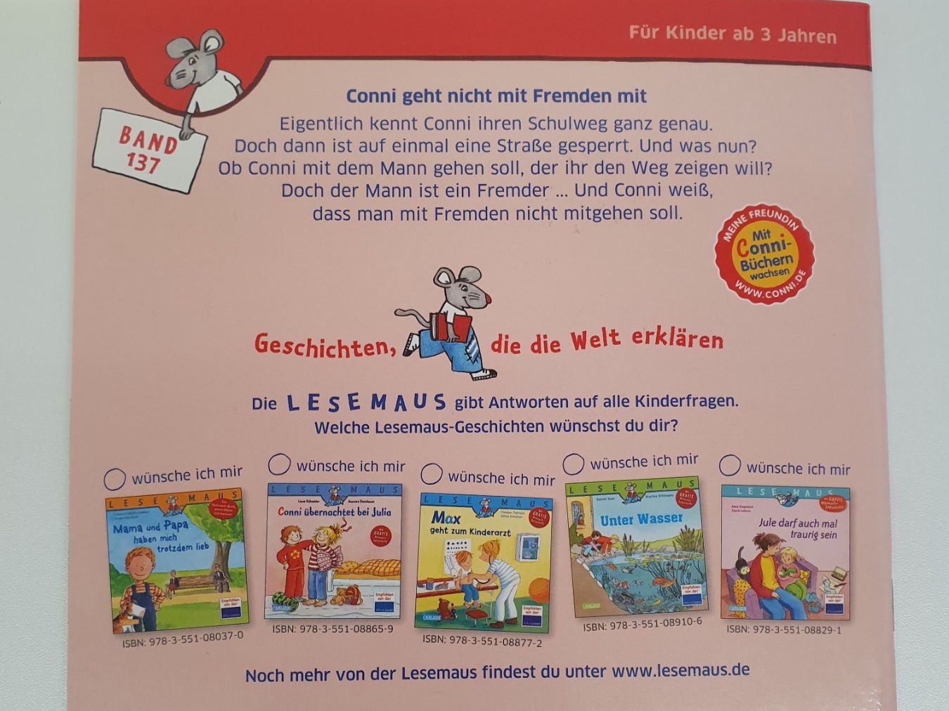 Livres: Conni geht nicht mit Fremden mit – Neuf (Voir description) à Inwil par calimera246 1