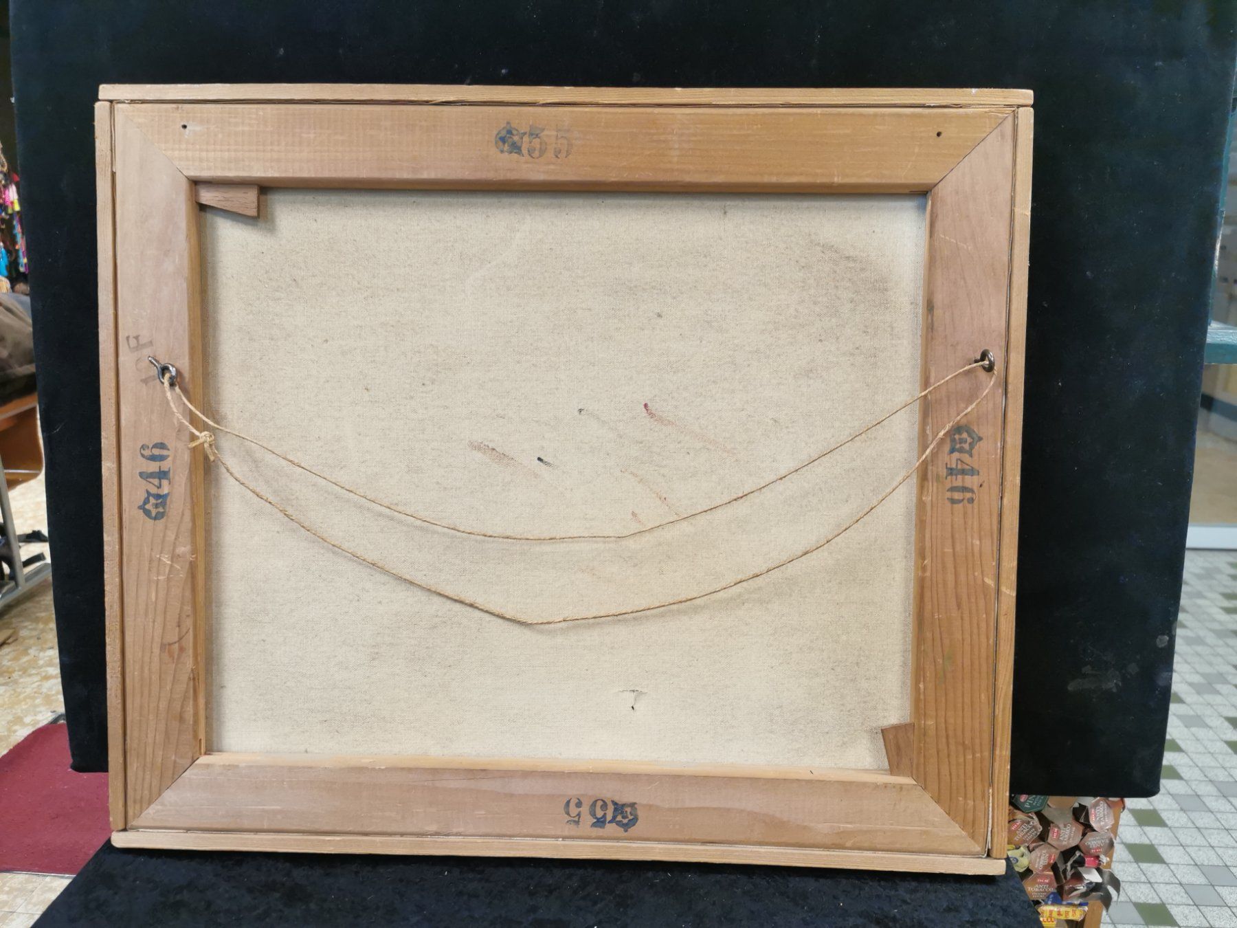 Gemälde: HUILE SUR TOILE SIGNÉE ET DATÉE 58 – Gebraucht aus Genève von Qanil77 5