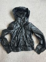 M Jacke - Stylish Black Hooded Jacket - Autumn