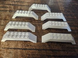 lego 30180 lot de 7 pièces White Slope 45 10 x 2 x 2 Double