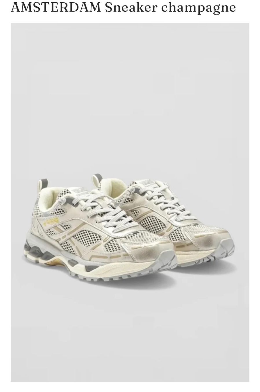 Damenschuhe: MRP Amsterdam sneaker champagne 39 – Gebraucht aus Winterthur von madame05