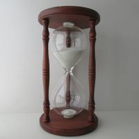Sanduhr 60min Im Holzgestell gedrechselt