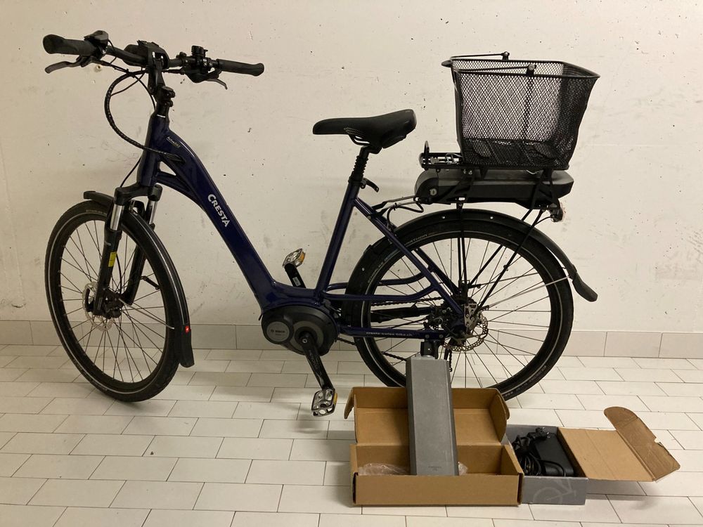 Vélo électrique Hollandia E-Active Noir 28″ – Femme, Batterie 36V/13Ah, 250W