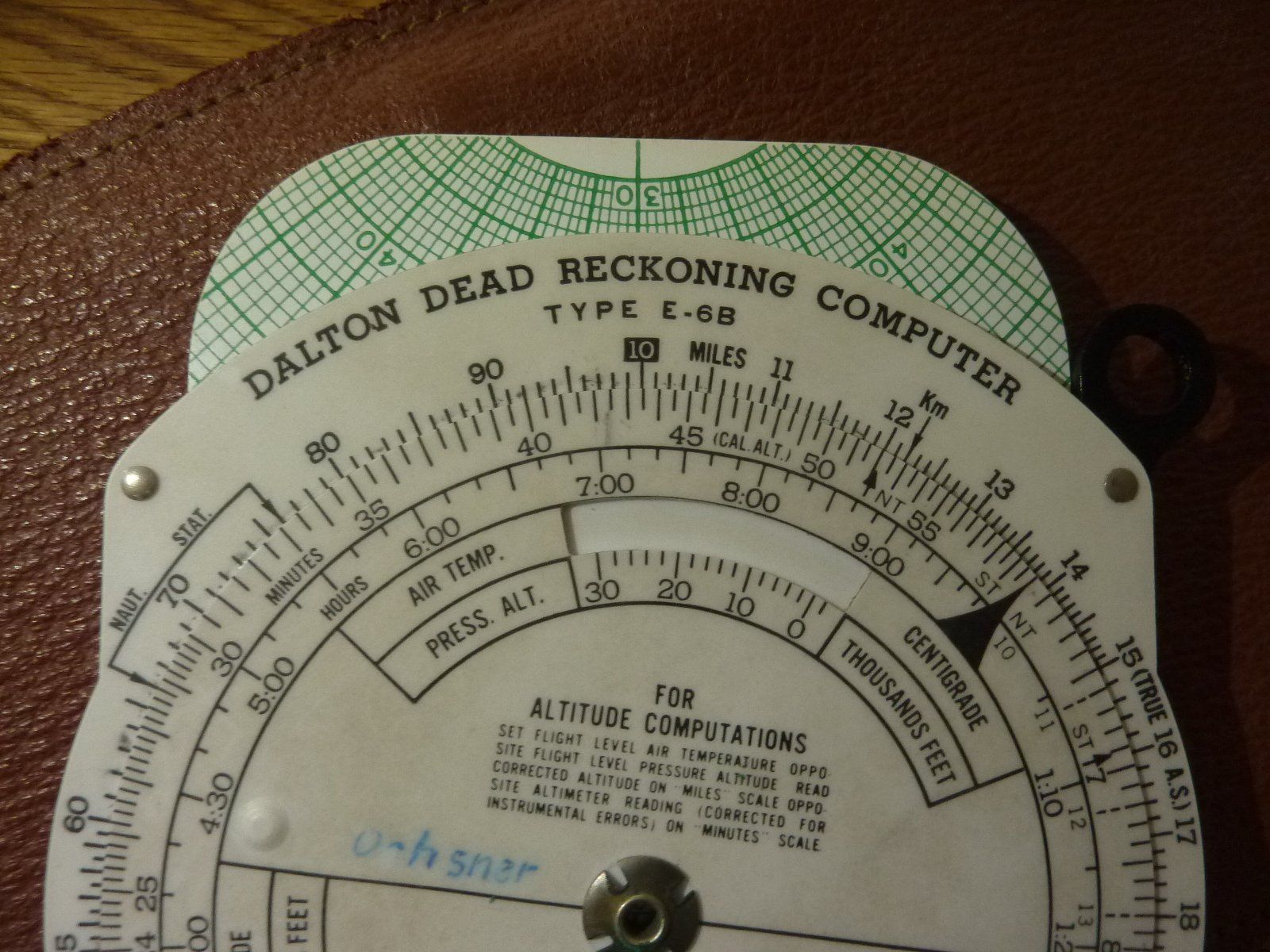 Navigation: Dalton-Navigationsrechner Typ E-6B System Old Gnu – D'occasion à Hochfelden par swissice 4