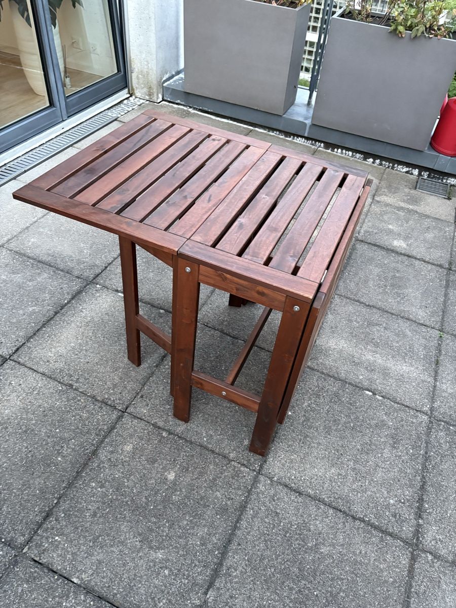 Tavoli: Holz Klapptisch, ideal für Balkon oder Garten – Usato da Küsnacht / ZH venduto da dm.mm 3