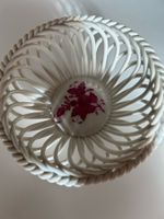 Schöne Herend Durchbruchschale Porzellan Blumen