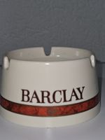 Titel: Vintage BARCLAY Werbe-Aschenbecher
