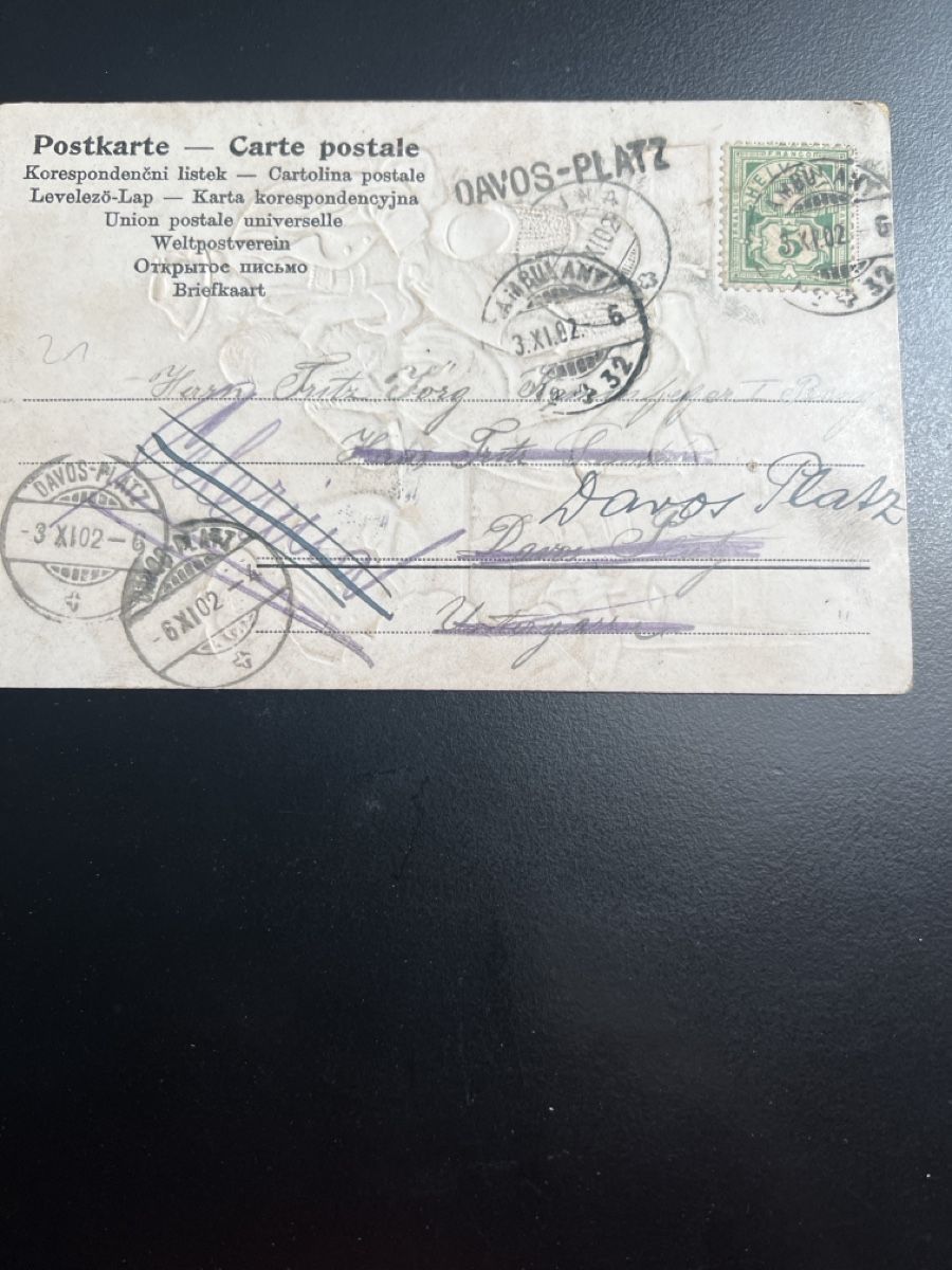 Cartoline postali: 1 carte postal de 1902 – Usato da Charmey (Gruyère) venduto da Rolando6 1